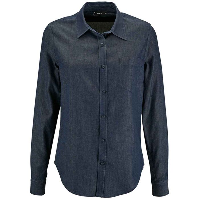 SOL'S Ladies Barry Long Sleeve Denim Shirt