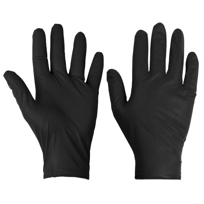 PG-901 Disposable Nitrile Diamond Grip Gloves - Case main product photo