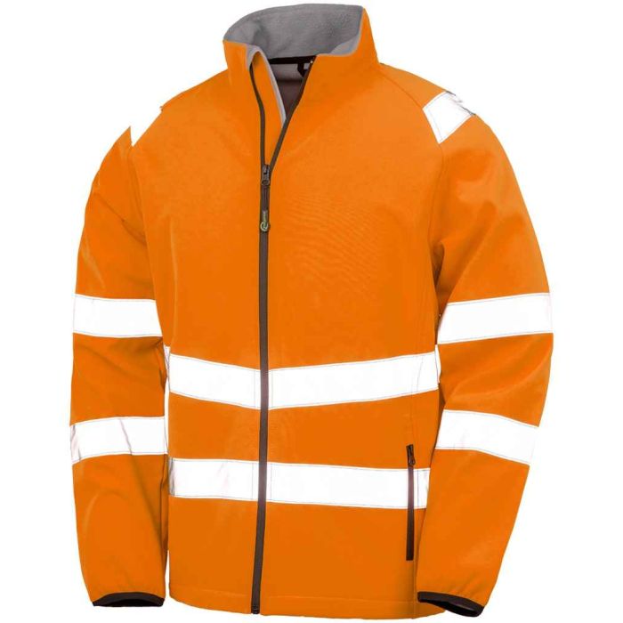 Result Genuine Recycled Printable Safety Soft Shell Jacket main product photo