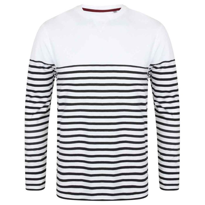 Front Row Unisex Long Sleeve Breton Striped T-Shirt main product photo