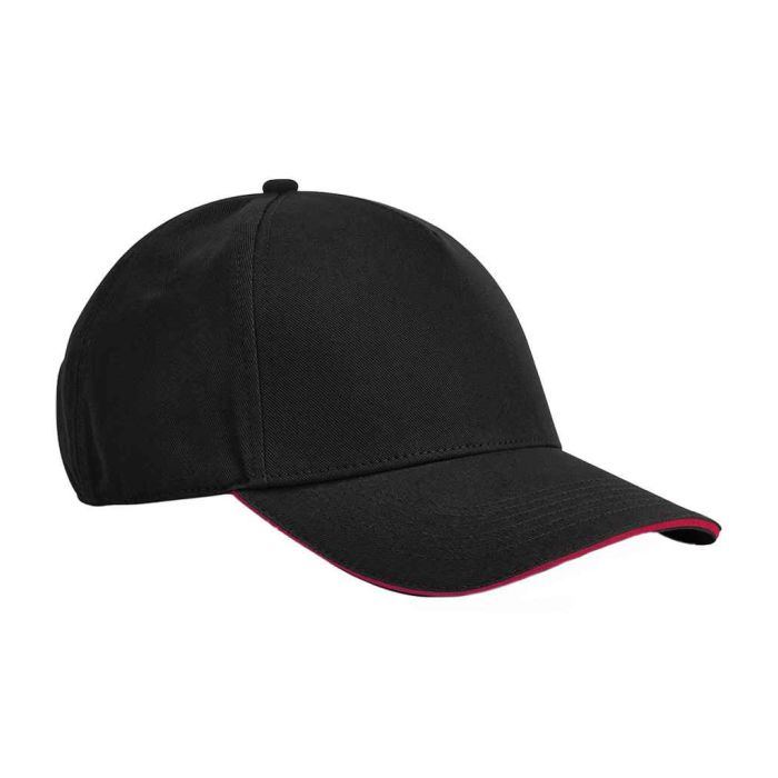 Beechfield EarthAware? Classic Organic Cotton 5 Panel Sandwich Peak Cap main product photo