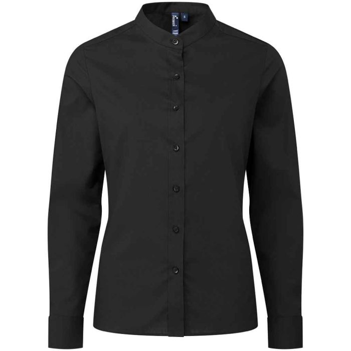 Premier Ladies Banded Collar Grandad Shirt main product photo