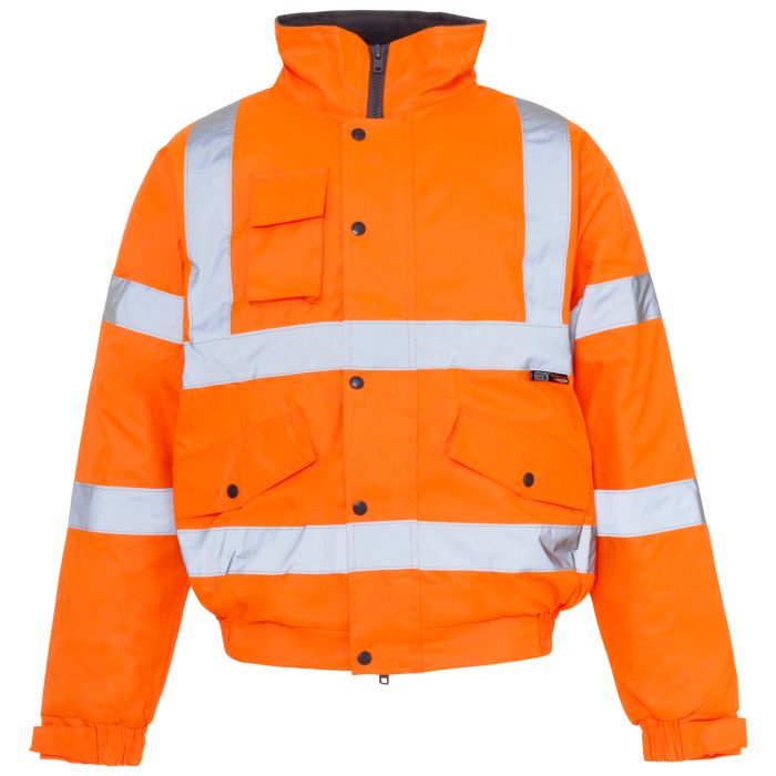 Hi Vis Orange Standard Storm Bomber Jacket main product photo
