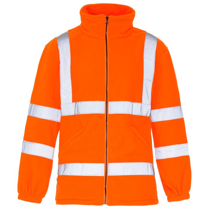 Hi Vis Orange Fleece Jacket main product photo
