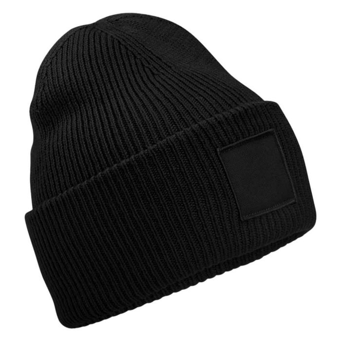 Beechfield Deep Cuff Tonal Patch Beanie main product photo