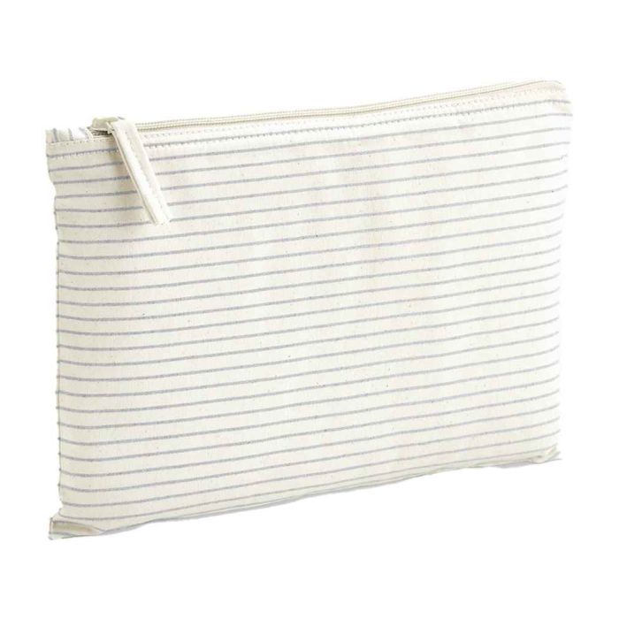 Westford Mill Striped Organic Cotton Accessory Pouch main product photo