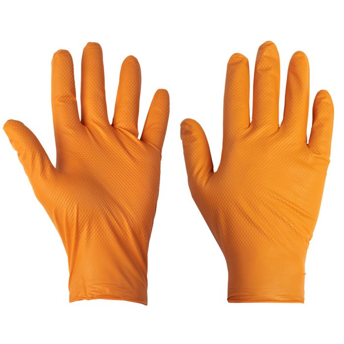 PG-901 Disposable Nitrile Diamond Grip Gloves - Case main product photo
