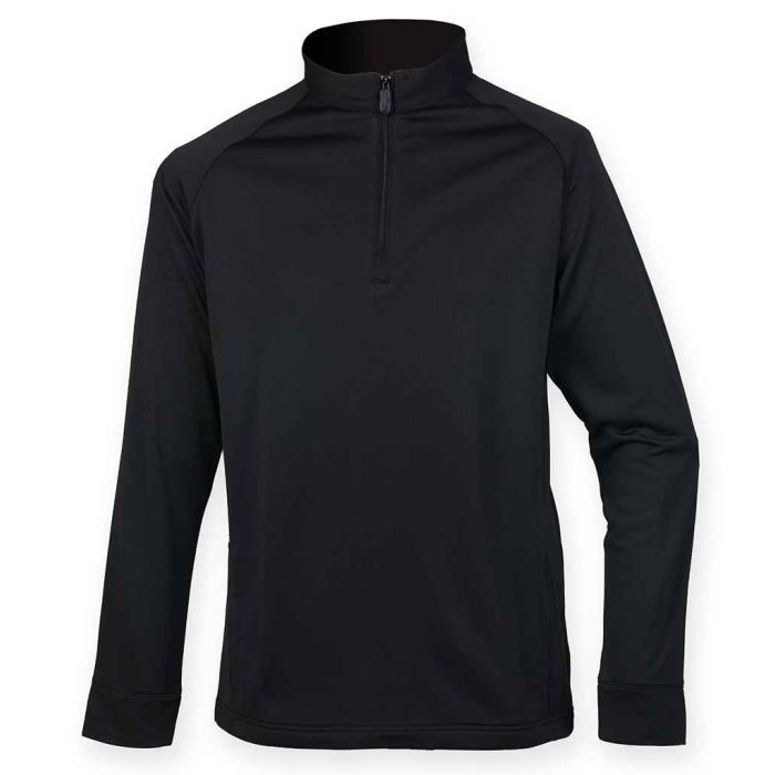 Henbury Zip Neck Wicking Top main product photo