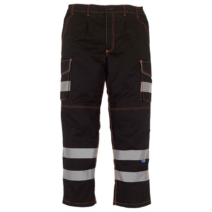 Yoko Hi-Vis Cargo Trousers with Knee Pad Pockets main product photo