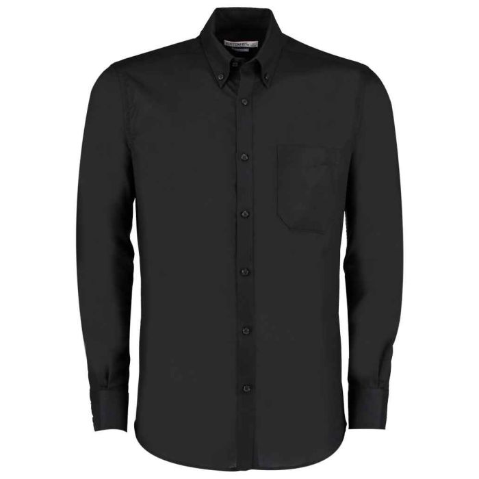 Kustom Kit Long Sleeve Slim Fit Workwear Oxford Shirt main product photo