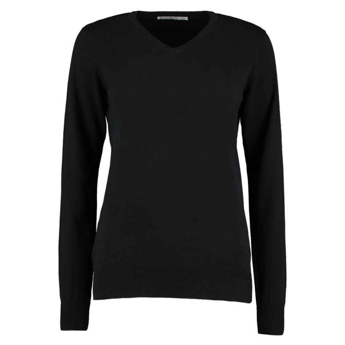 Kustom Kit Ladies Arundel Cotton Acrylic V Neck Sweater main product photo