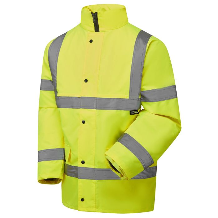 Hi Vis Yellow Fleece Lined Parka main product photo