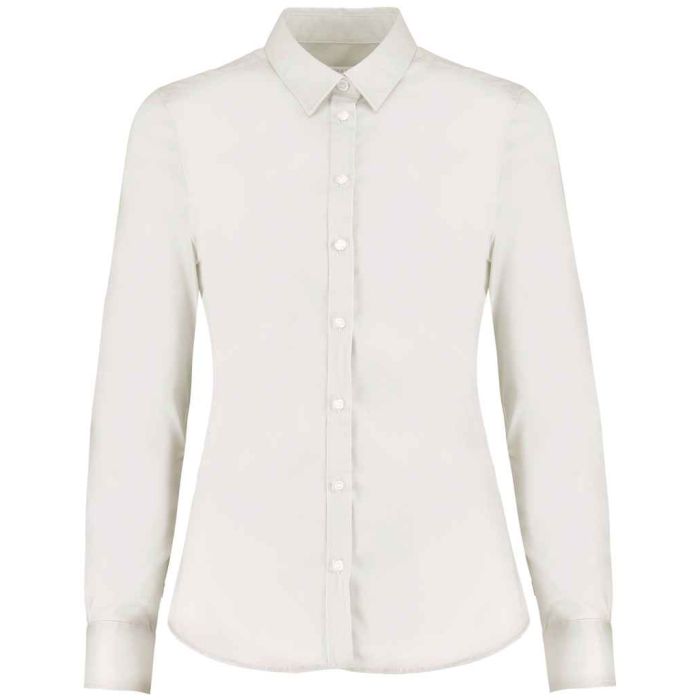 Kustom Kit Ladies Long Sleeve Tailored Stretch Oxford Shirt main product photo