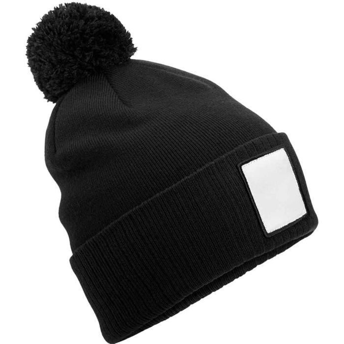 Beechfield Appliqu? Patch Pom Beanie main product photo