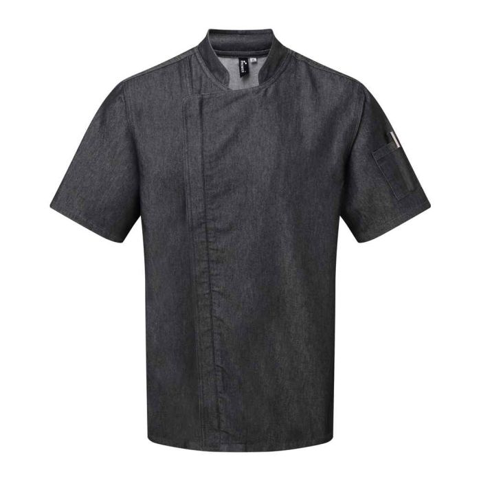 Premier Short Sleeve Zipped Chef's Jacket main product photo
