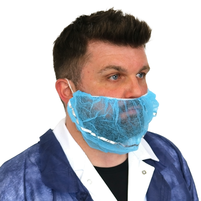 Non-Woven Detectable Beard Mask Blue - Case main product photo