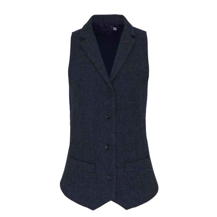 Premier Ladies Herringbone Waistcoat main product photo