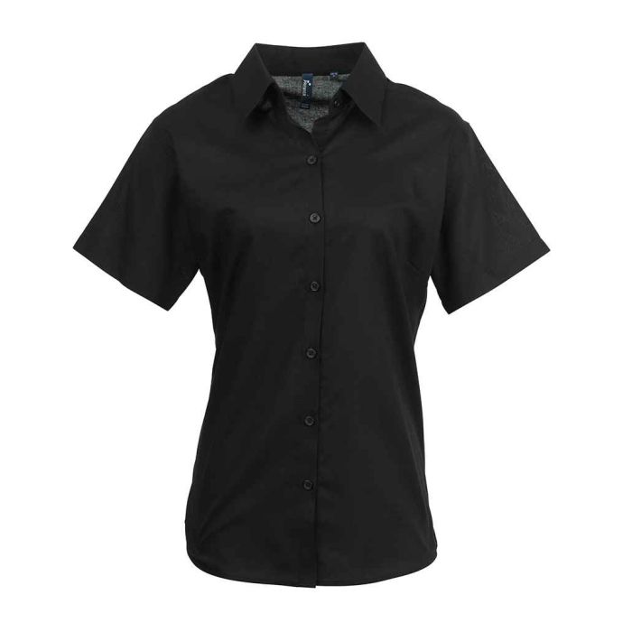 Premier Ladies Signature Short Sleeve Oxford Shirt main product photo