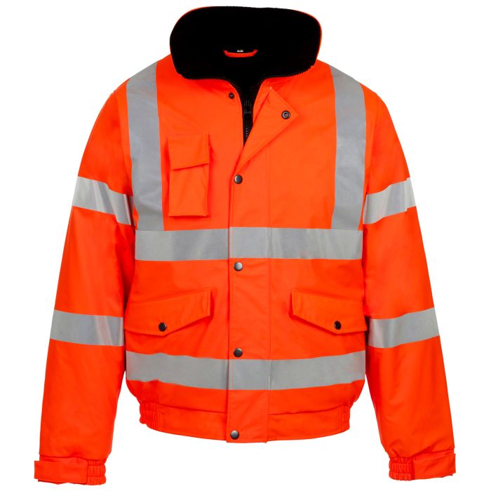 Hi Vis Orange Storm-Flex PU Bomber Jacket main product photo