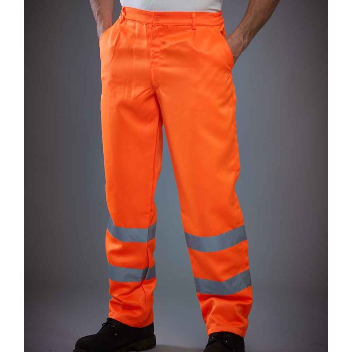 Yoko Hi-Vis Poly/Cotton Work Trousers main product photo
