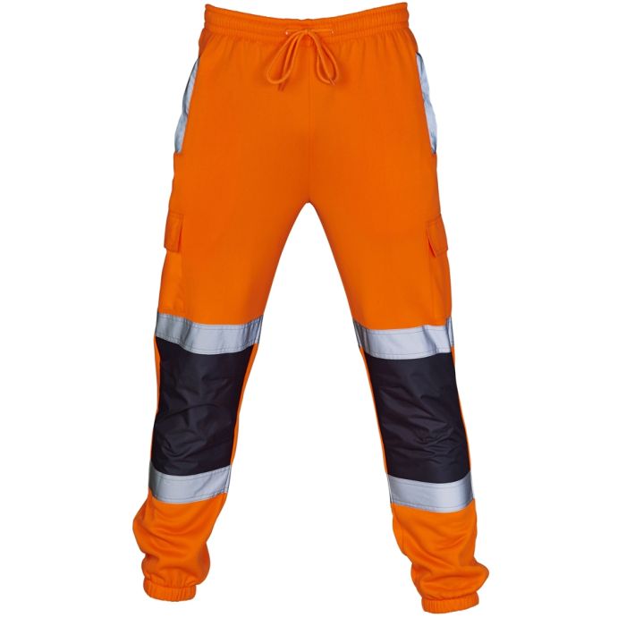 Hi Vis Orange/Navy 2 Tone Jogging Bottoms main product photo