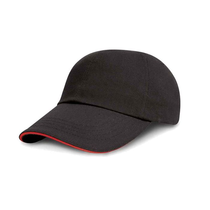 Result Kids Low Profile Heavy Brushed Cotton Cap with Sandwich Peak main product photo