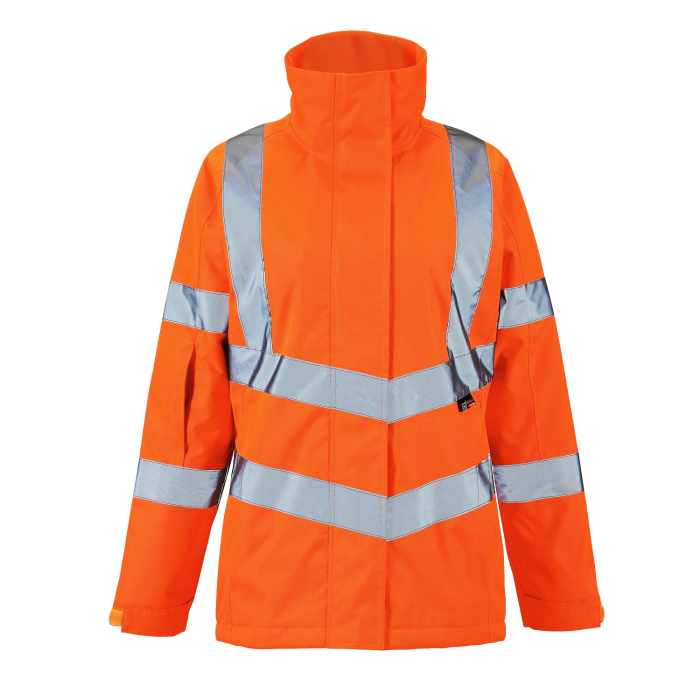 Ladies Hi Vis Orange Kamela Padded Jacket main product photo