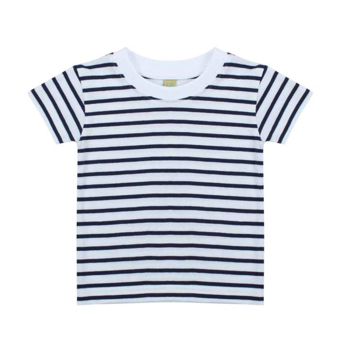 Larkwood Baby/Toddler Striped Crew Neck T-Shirt main product photo