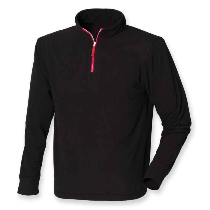 Finden + Hales Zip Neck Piped Micro Fleece main product photo