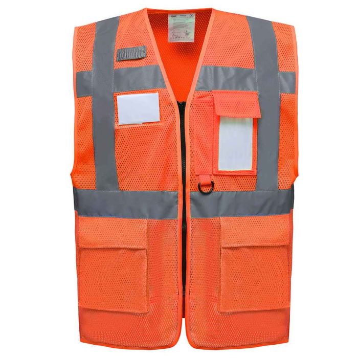 Yoko Hi-Vis Top Cool Open Mesh Executive Waistcoat main product photo