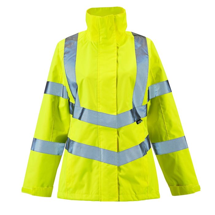 Ladies Hi Vis Yellow Sophia Lightweight Jacket main product photo