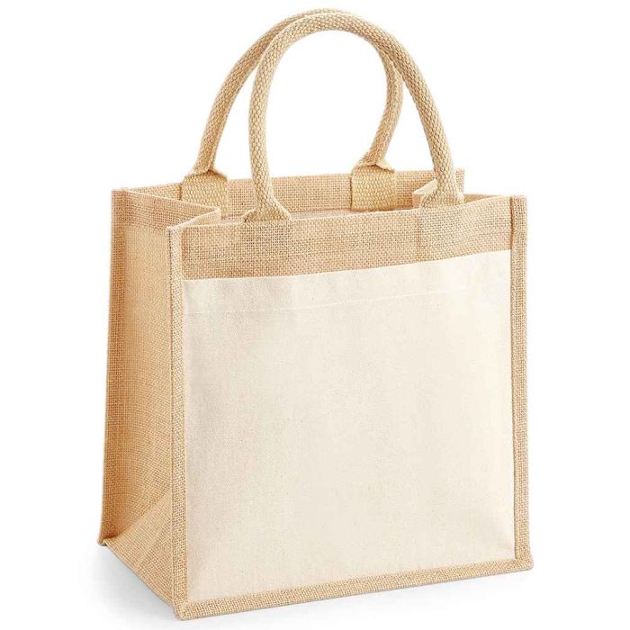 Westford Mill Pocket Jute Midi Tote Bag main product photo
