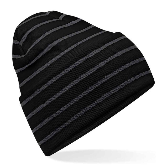 Beechfield Original Deep Cuffed Striped Beanie main product photo