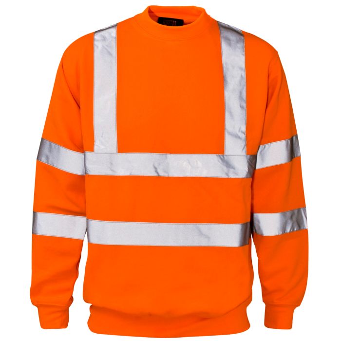 Hi Vis Orange Crew Neck Sweatshirt main product photo