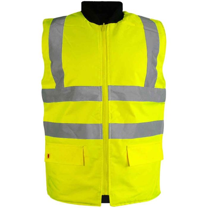 Warrior Hi-Vis Reversible Bodywarmer main product photo