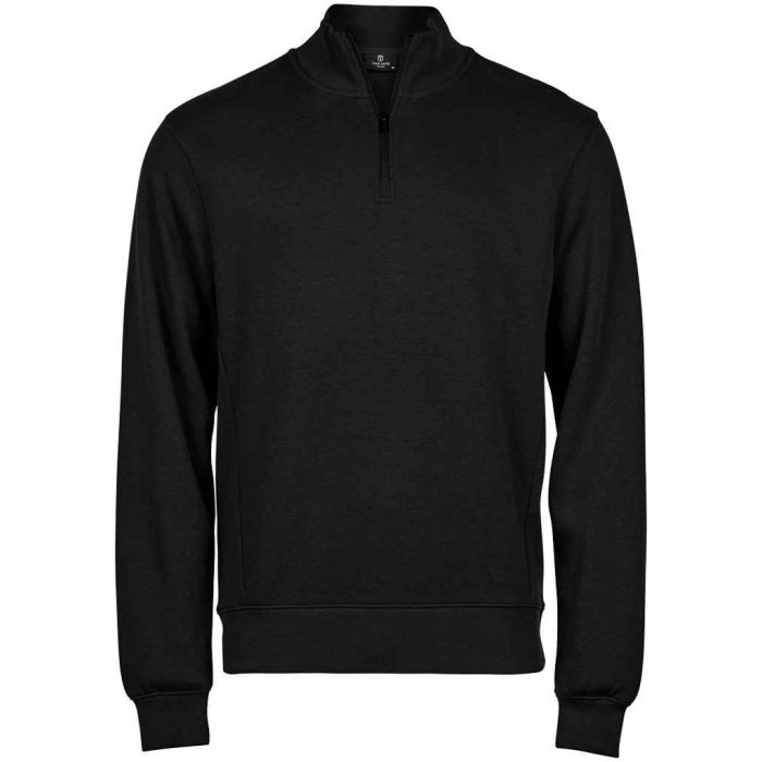 Tee Jays Ribbed Interlock Half Zip Sweatshirt main product photo