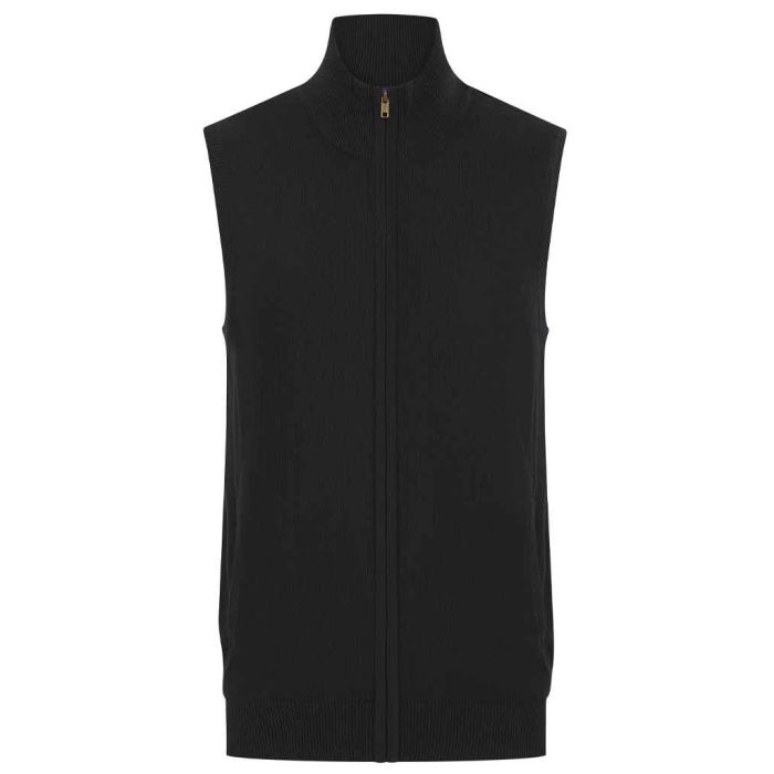 Henbury Sleeveless Zip Through Jumper main product photo