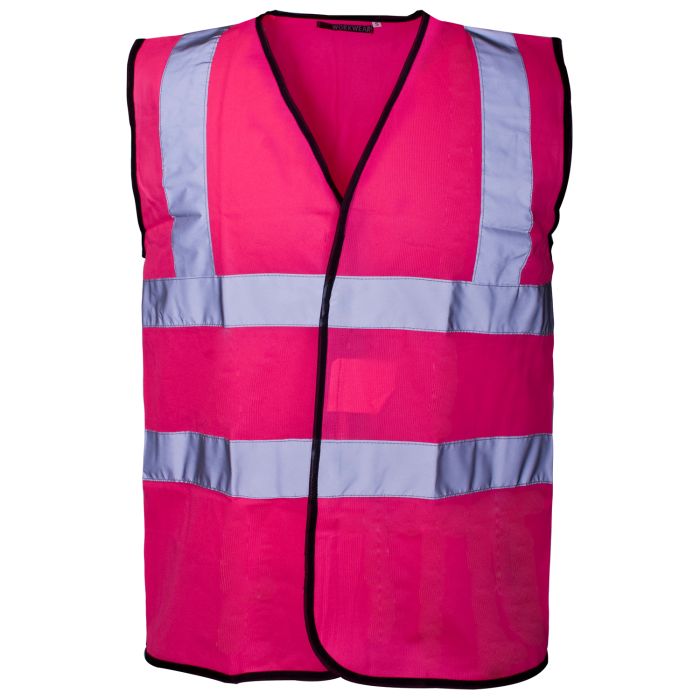 Hi Vis Hot Pink Coloured Vest main product photo