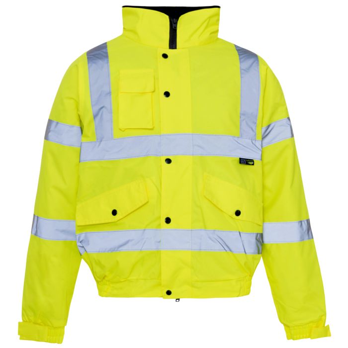 Hi Vis Yellow Standard Storm Bomber Jacket main product photo