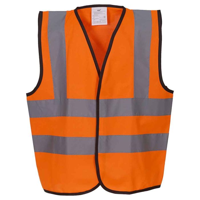 Yoko Kids Hi-Vis Two Band and Braces Waistcoat main product photo
