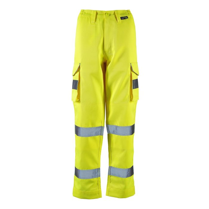 Ladies Hi Vis Yellow Hana Combat Trouser main product photo