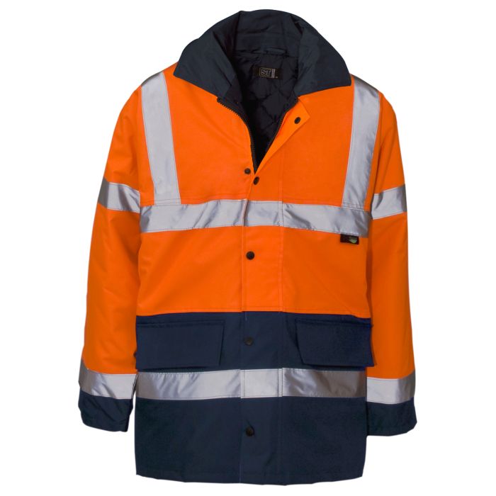 Hi Vis Orange/Navy 2 Tone Parka main product photo