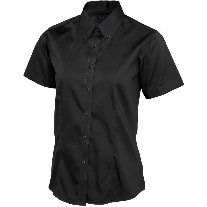 Ladies Pinpoint Oxford Half Sleeve Shirt main product photo