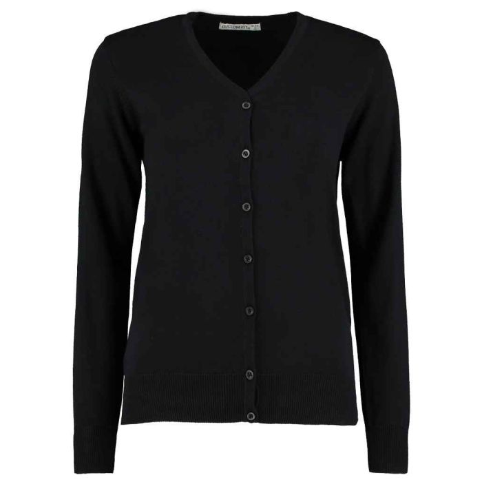 Kustom Kit Ladies Arundel Cotton Acrylic V Neck Cardigan main product photo