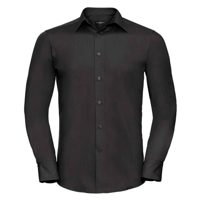 Russell Collection Long Sleeve Tailored Poplin Shirt