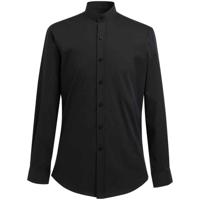 Brook Taverner Volterra Long Sleeve Grandad Collar Shirt main product photo