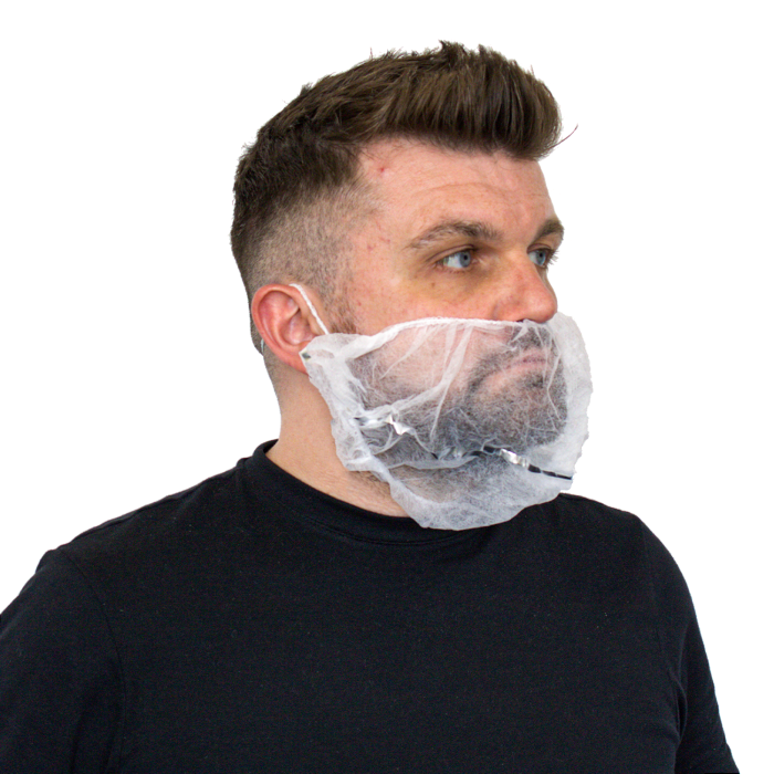 Non-Woven Detectable Beard Mask White - Case main product photo