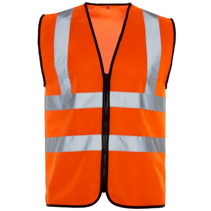 Hi Vis Orange Vest - Zip main product photo