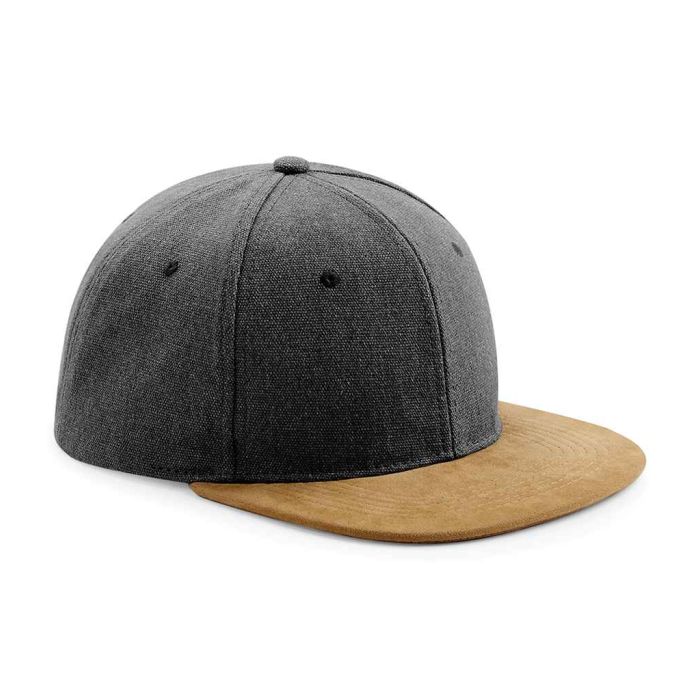 Beechfield Suede Peak Snapback Cap main product photo