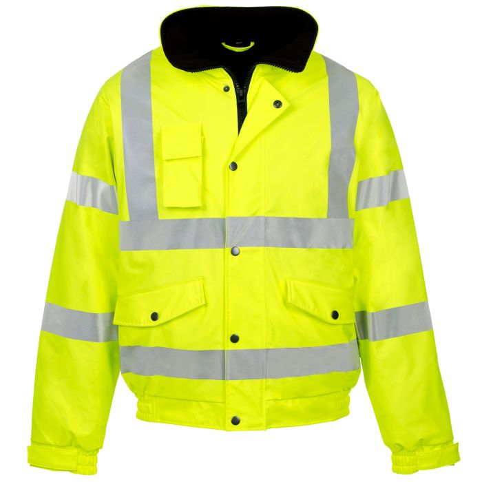 Hi Vis Yellow Storm-Flex PU Bomber Jacket main product photo